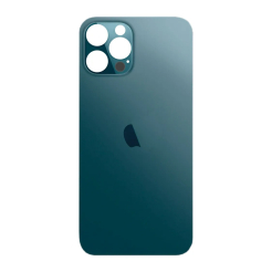 Задня кришка корпуса iPhone 12 Pro Max blue,  великий виріз під камеру, 1:1 Original