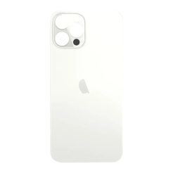 Задняя крышка корпуса iPhone 12 Pro Max white, большой вырез под камеру, 1:1 Original