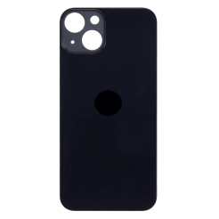 Задняя крышка корпуса iPhone 13 black, большой вырез под камеру, 1:1 Original