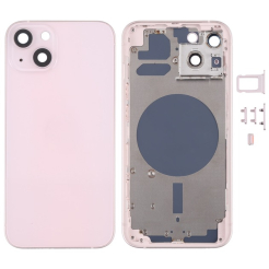 Корпус iPhone 13 Pink в зборі з тримачем SIM, кнопками, магнітами та сіткою, USA Original