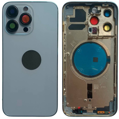 Корпус iPhone 13 Pro Blue в сборе с держателем SIM, кнопками, магнитами и сеткой, USA Original