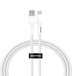 Кабель SENTEO SL-03 Silica Gel 18W USB to Type-C 1m white