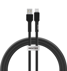 Кабель SENTEO SL-03 Silica Gel 3A USB to Lightning 1m black
