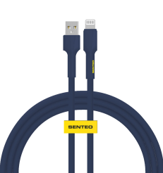 Кабель SENTEO SL-03 Silica Gel 3A USB to Lightning 1m dark blue