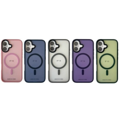 Чохол NOFELET Matte for iPhone 16 with MagSafe dark blue