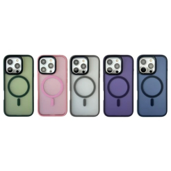 Чехол NOFELET Matte for iPhone 16 Pro Max with MagSafe dark blue