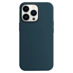 Чехол Silicone Case 1:1 for iPhone 13 Pro Max with MagSafe animation abyss blue