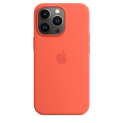 Чехол Silicone Case 1:1 for iPhone 13 Pro with MagSafe animation, nectarine