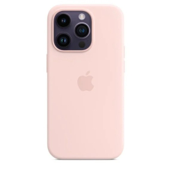 Чохол Silicone Case 1:1 for iPhone 14 Pro with MagSafe animation chalk pink