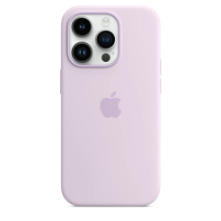 Чехол Silicone Case 1:1 for iPhone 14 with MagSafe animation lilac