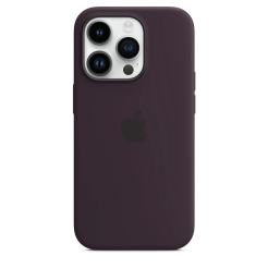 Чехол Silicone Case 1:1 for iPhone 14 with MagSafe animation elderberry