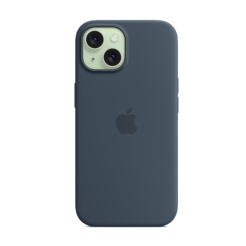Чохол Silicone Case 1:1 for iPhone 15 Pro with MagSafe animation storm blue