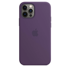 Чехол Silicone Case 1:1 for iPhone 12 | iPhone 12 Pro with MagSafe animation amethyst