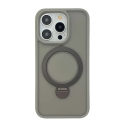 Чехол CASE LAB Ostand Matte Case for iPhone 15 with MagSafe dark gray