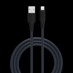 Кабель SENTEO SL-04 Embossed Silicone 2.4A USB to Lightning 1m black
