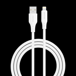 Кабель SENTEO SL-05 Foamed Silicone 2.4A USB to Lightning 1m white