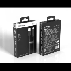 Кабель SENTEO SL-05 Foamed Silicone 3A USB to Type-C 1m black
