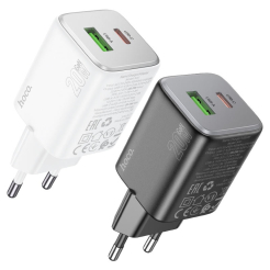МЗП 2Port Hoco N41 USB+USB-C PD 20W white