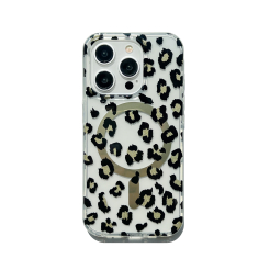 Чехол TPU CASE LAB Candy Leopard for iPhone 15 with MagSafe gold