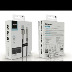 Кабель SENTEO SM-03 Iron series 18W 3A USB to Type-C 1m black