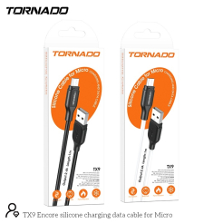 Кабель Tornado TX9 Silicone USB to Micro 1m black