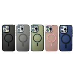 Чехол NOFELET Metal Matte for iPhone 15 with MagSafe black