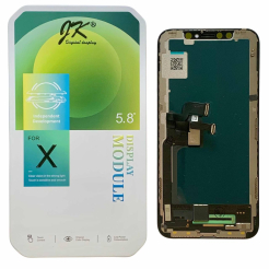 Дисплей iPhone X black, с рамкой, JK-INCELL (можно заменить микросхему и записать TrueTone)