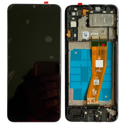 Дисплей Samsung A042 Galaxy A04e 2022 black, с рамкой, Service Pack Original