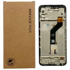 Дисплей Tecno Spark 6 Go black, с рамкой, Service Pack Original