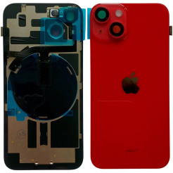 Задняя крышка корпуса iPhone 14 red, со стеклом камеры, MagSafe, NFC, 1:1 Original