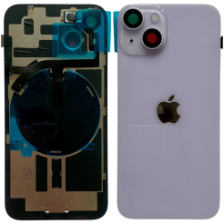 Задняя крышка корпуса iPhone 14 purple, со стеклом камеры, MagSafe, NFC, 1:1 Original