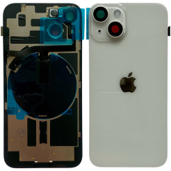 Задняя крышка корпуса iPhone 14 white, со стеклом камеры, MagSafe, NFC, 1:1 Original