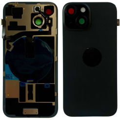 Задняя крышка корпуса iPhone 15 black, со стеклом камеры, MagSafe, NFC, 1:1 Original