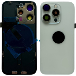 Задня кришка корпуса iPhone 15 Pro white, зі склом камери, MagSafe, NFC, 1:1 Original