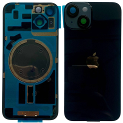 Задняя крышка корпуса iPhone 14 black, со стеклом камеры, MagSafe, 1:1 Original