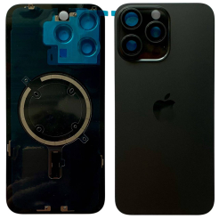 Задняя крышка корпуса iPhone 15 Pro Max black, со стеклом камеры, MagSafe, 1:1 Original