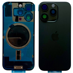 Задняя крышка корпуса iPhone 16 Pro black, со стеклом камеры, MagSafe, 1:1 Original