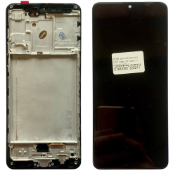 Дисплей Samsung A315 Galaxy A31 black, з рамкою, INCELL