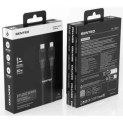 Кабель SENTEO SM-04 Eplosid series 30W Type-C to Lightning 1m black
