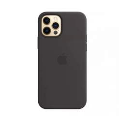 Чехол Silicone Case 1:1 for iPhone 12 | iPhone 12 Pro with MagSafe animation, black
