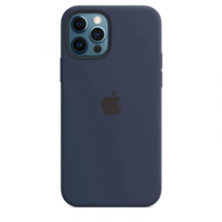 Чехол Silicone Case 1:1 for iPhone 12 | iPhone 12 Pro with MagSafe animation, deep navy