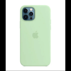Чехол Silicone Case 1:1 for iPhone 12 | iPhone 12 Pro with MagSafe animation, pistachio