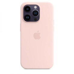 Чехол Silicone Case 1:1 for iPhone 13 with MagSafe animation, chalk pink