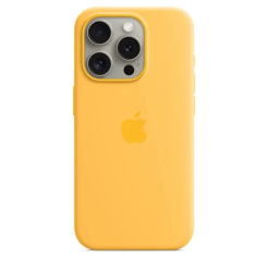 Чехол Silicone Case 1:1 for iPhone 15 Pro with MagSafe animation, sunshine
