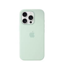 Чехол Silicone Case 1:1 for iPhone 16 Pro Max with MagSafe animation, aquamarine