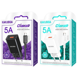 МЗП 1Port Kakusiga KSC-1644 USB 5A USB to Micro black