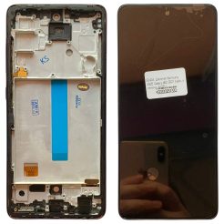 Дисплей Samsung A525 Galaxy A52 2021 black, з рамкою, INCELL