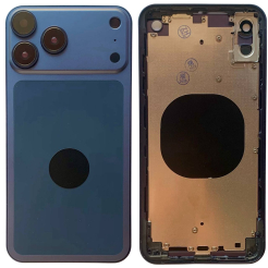 Корпус iPhone Xs Max blue в формі iPhone 17 Pro Max, High Quiality