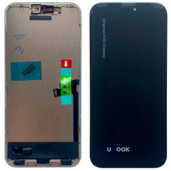 Дисплей iPhone 16 Pro Max black, з рамкою, AUMOOK Prime SOFT OLED 120Hz (move IC)