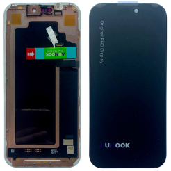 Дисплей iPhone 17 Pro black, з рамкою, AUMOOK Prime SOFT OLED 120Hz (move IC)